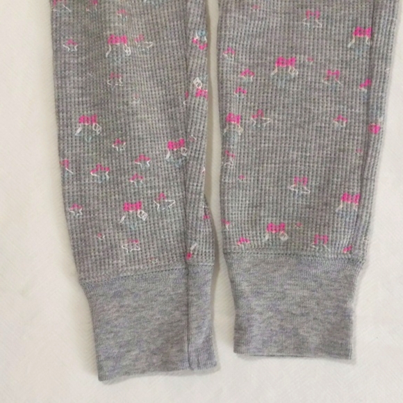 athletic works thermal waffle knit matching base layer pajamas set size XS girls - Picture 7 of 7